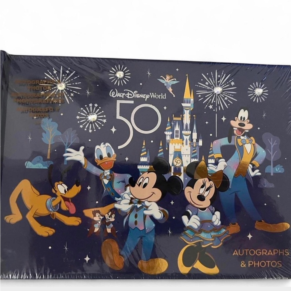 Disney 50th Anniversary Autograph Book - Blue and Gold